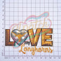 Longhorns my love sequins embroidery patches - Clpatch