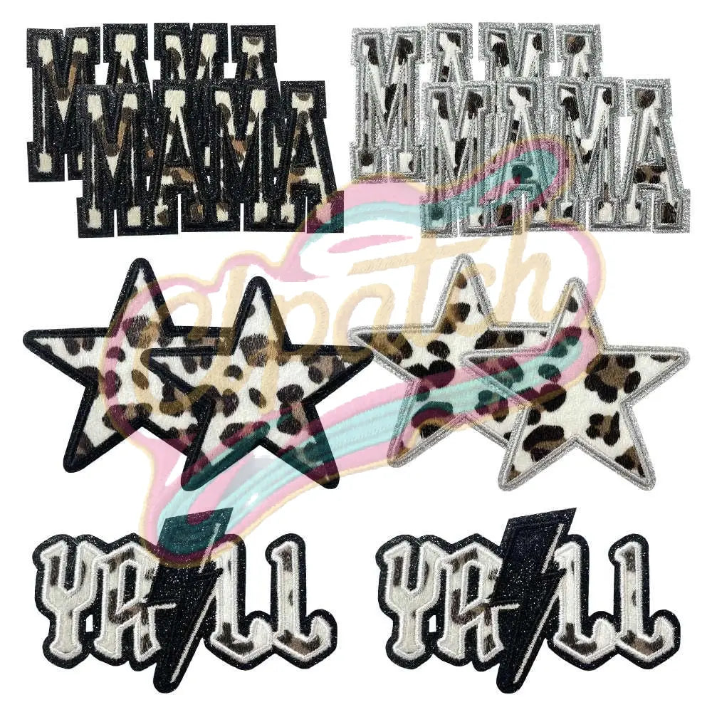 MAMA Series Leopard iron to embroidery patches - Clpatch