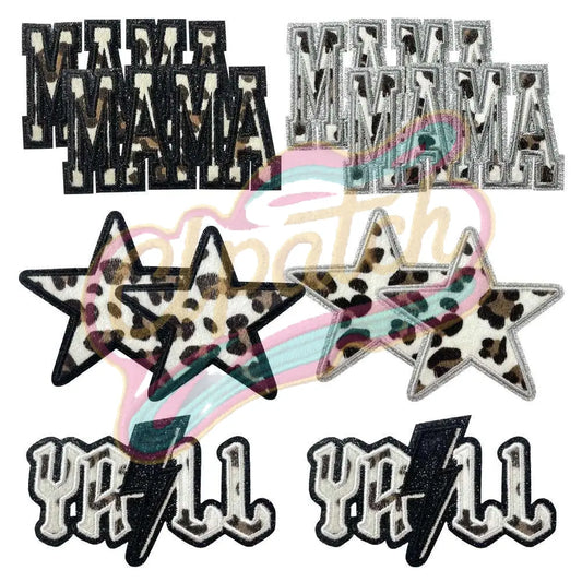 MAMA Series Leopard iron to embroidery patches - Clpatch