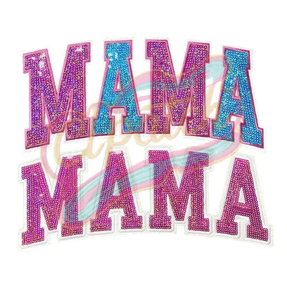 MAMA sequins embroidery patch - Clpatch