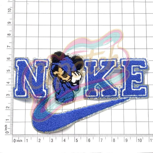 Mickey & nike chenille embroidery patches iron on - Clpatch