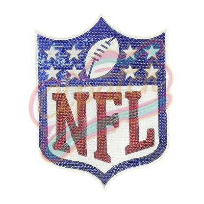 NFL football game sport sequins logo - Clpatch
