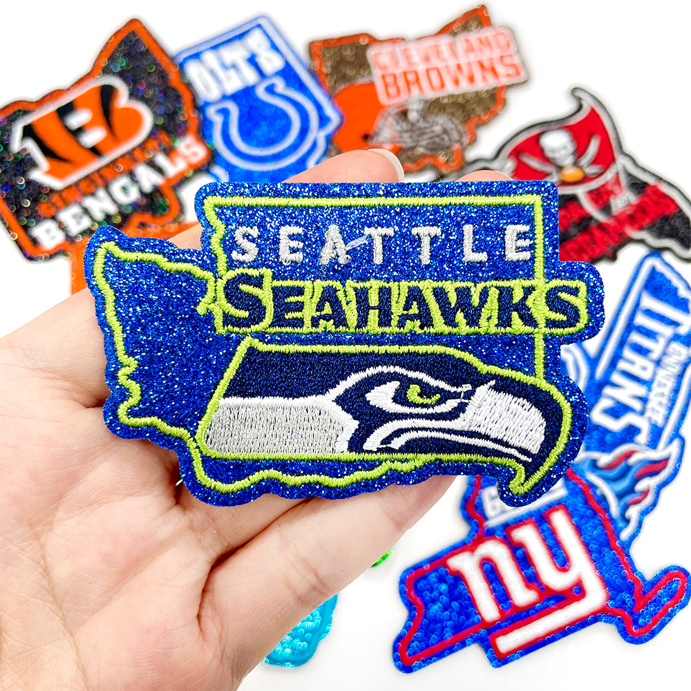 NFL Sport Washington Seahawks Glitter Logo Patch