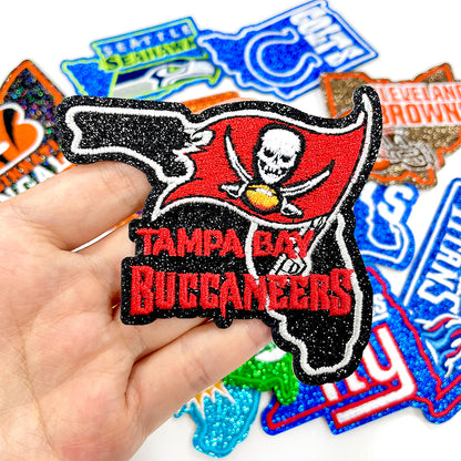 NFL Sport Florida Buccaneers Glitter Logo Patch