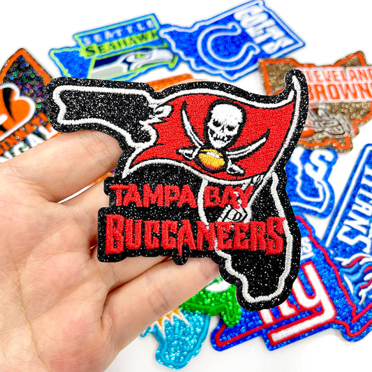 NFL Sport Florida Buccaneers Glitter Logo Patch