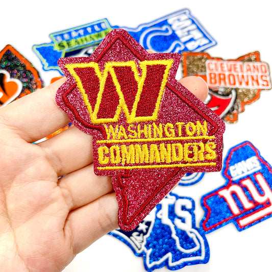NFL Sport D.C. Commanders Glitter Logo Patch