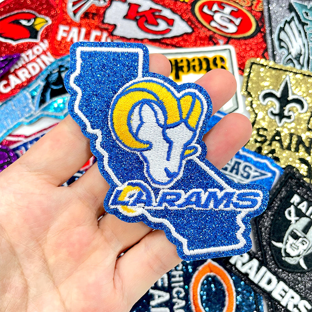 NFL Sport California Rams Glitter Logo Patch
