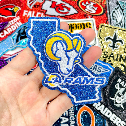 NFL Sport California Rams Glitter Logo Patch
