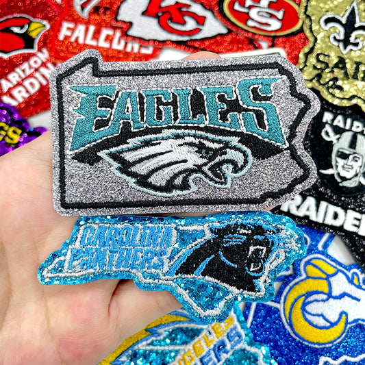 NFL Sport Pennsylvania Philadelphia Eagles Glitter Logo Patch