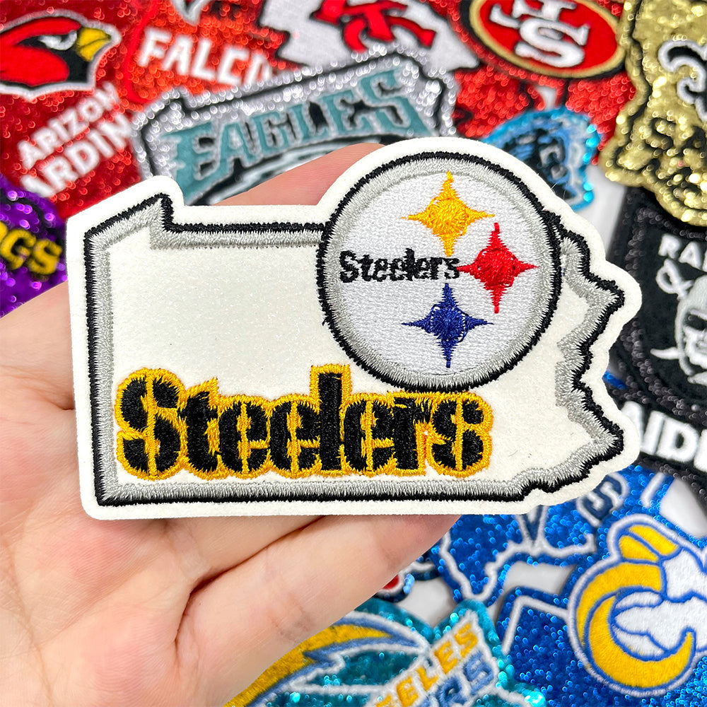 NFL Sport Pennsylvania Steelers Glitter Logo Patch