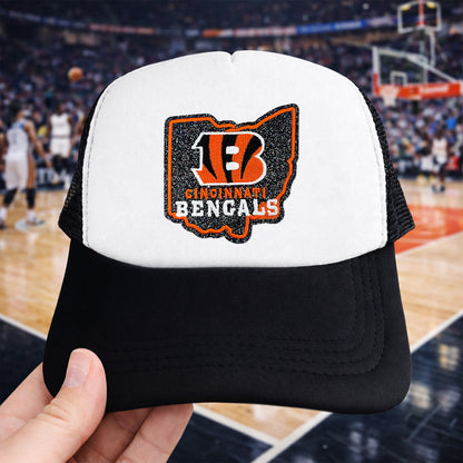 NFL Sport Ohio Cincinnati Bengals Glitter Patch