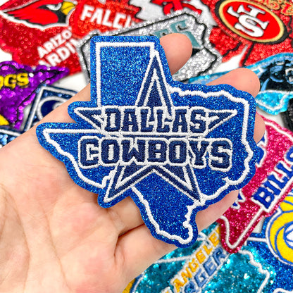 NFL Sport Texas Dallas Cowboys Glitter Logo