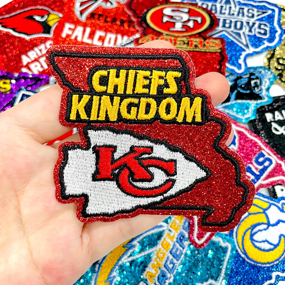 NFL Sport Missouri Kansas City Chiefs Glitter Logo Patch