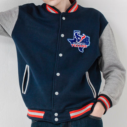 NFL Sport Texas Houston Texans Glitter Logo Patch