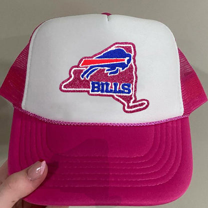 NFL Sport New York Buffalo Bills Glitter Logo Patch