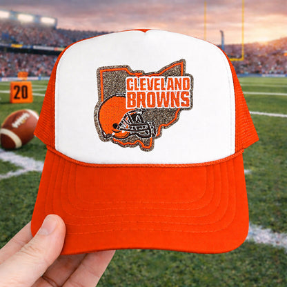 NFL Sport Ohio Browns Glitter Logo Patch