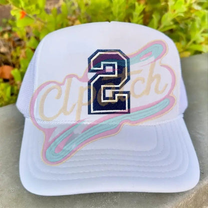 Number 0-9 embroidery blue hat sweater patch - Clpatch