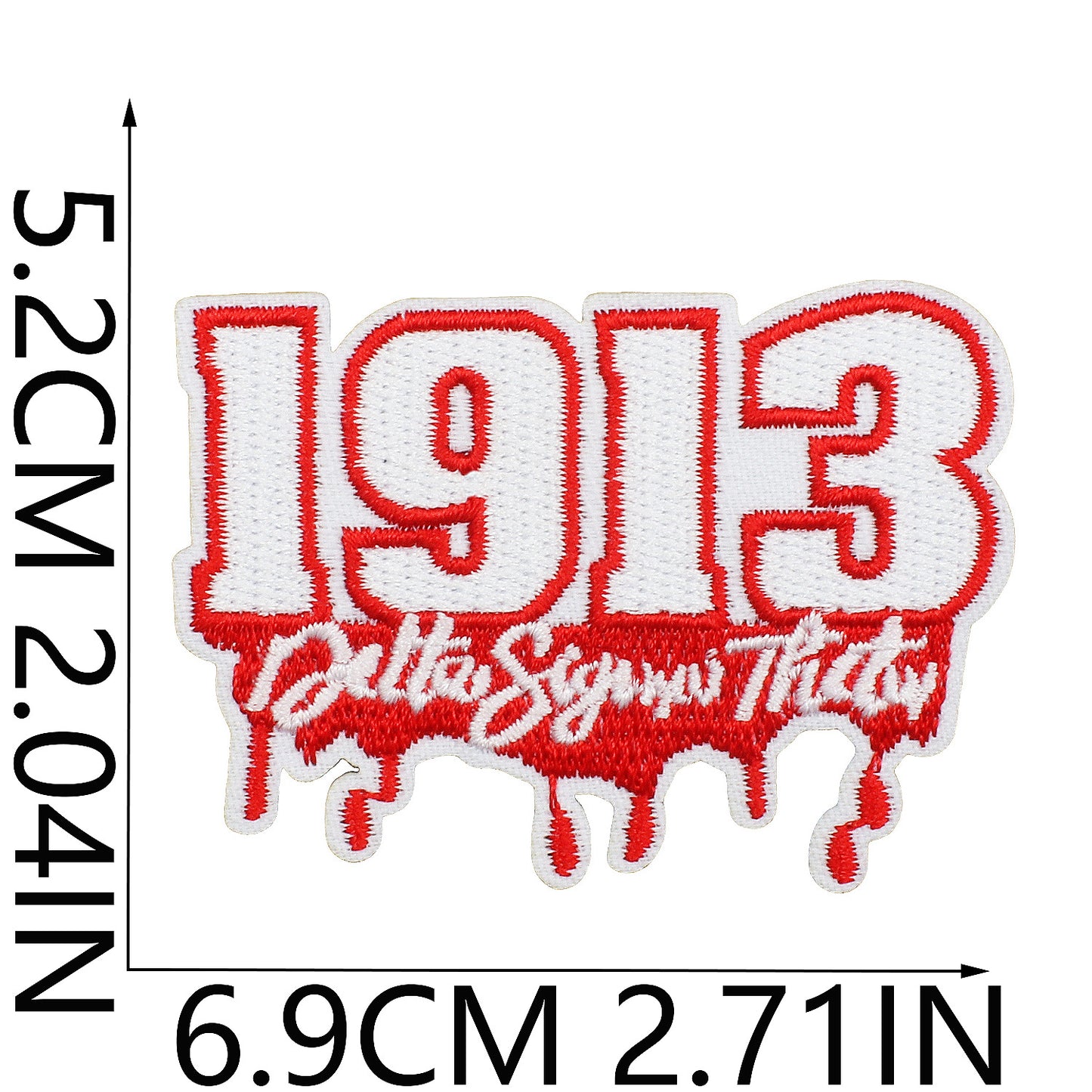 Personalized alphabet ironing bag patch