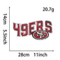 football team logo game day embroidery cloth sticker large cloth sticker DIY large