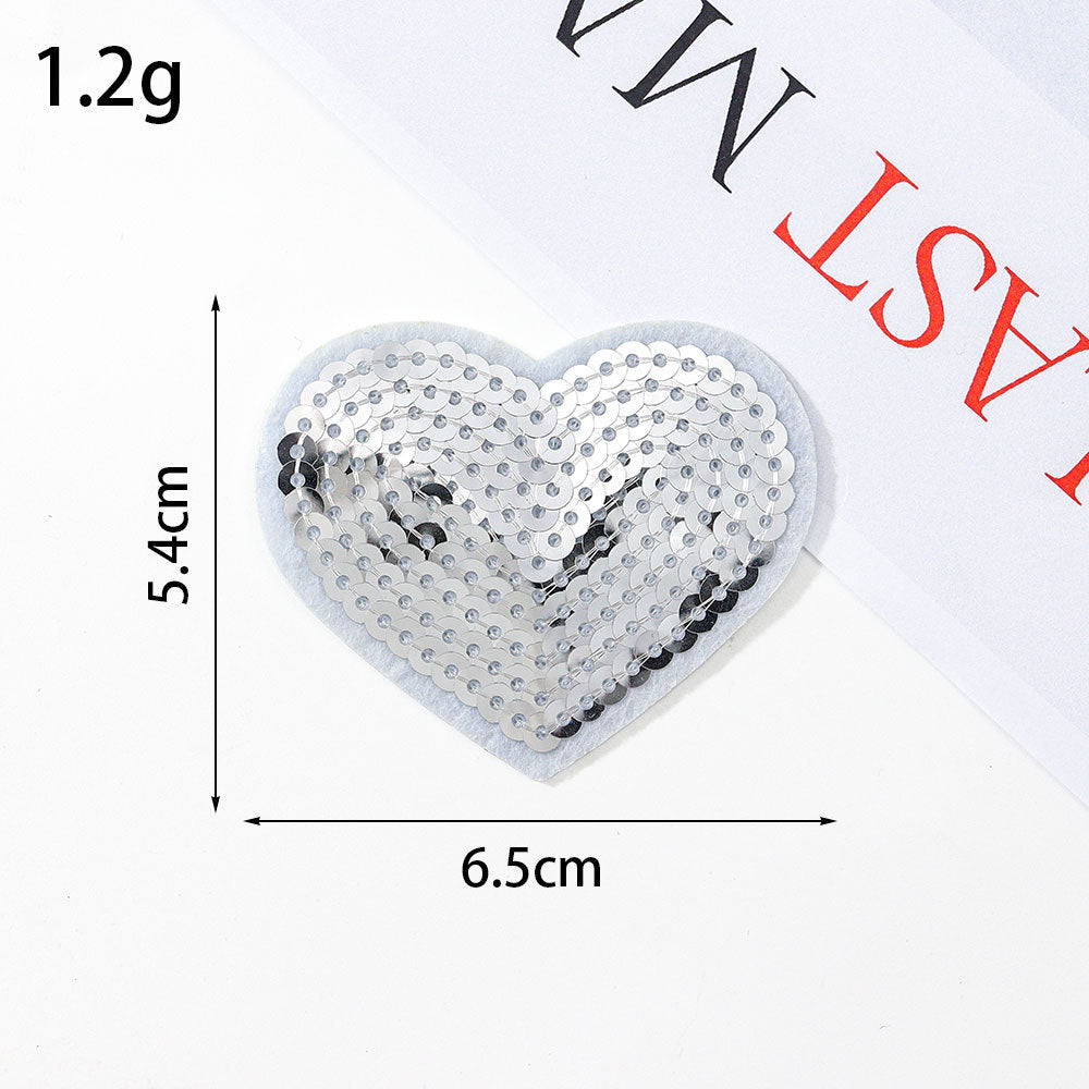 sequin heart patch