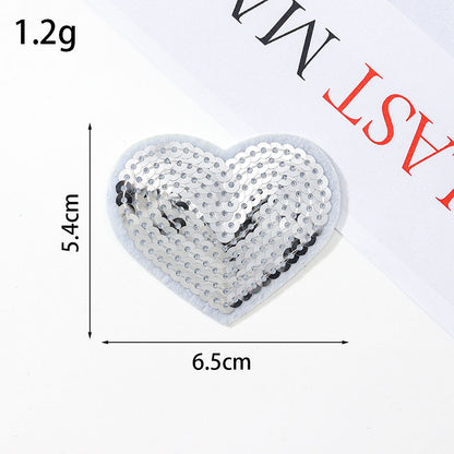 sequin heart patch
