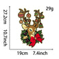Grinch Christmas santa Large OH SNAP Sequin