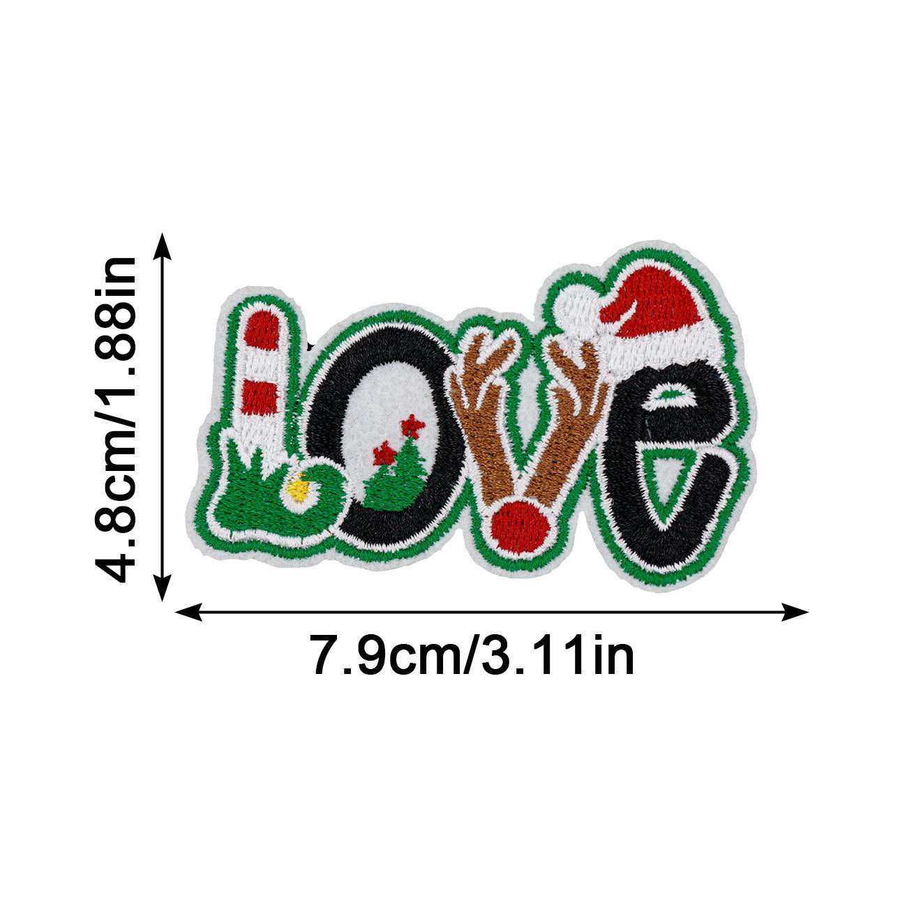 Christmas embroidery Christmas HOHOHO MERRYCHRISAMAS