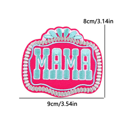 pink letter saying ironing embroidery patch - Clpatch