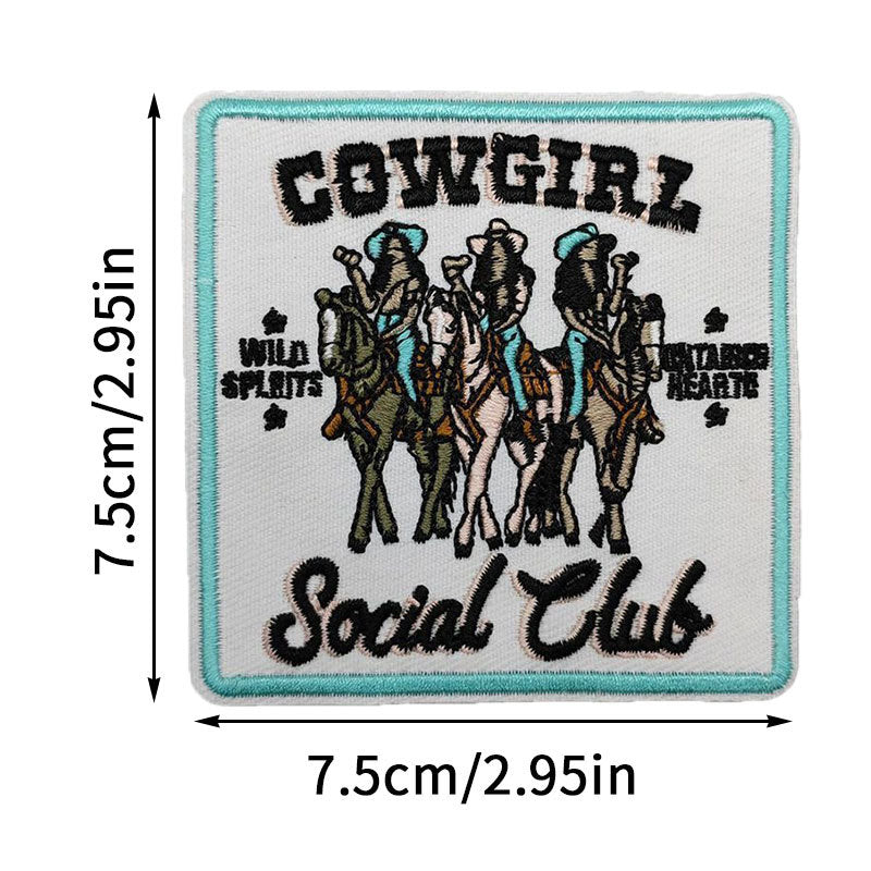 western patch howdy boots patches