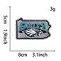 NFL team logo state shape NFL fan patches
