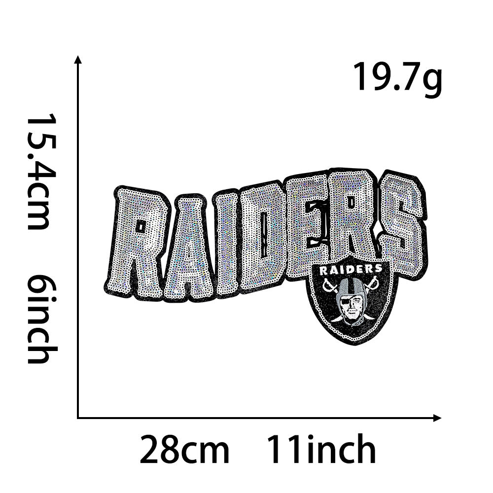 Raiders/Saints/Packers patch