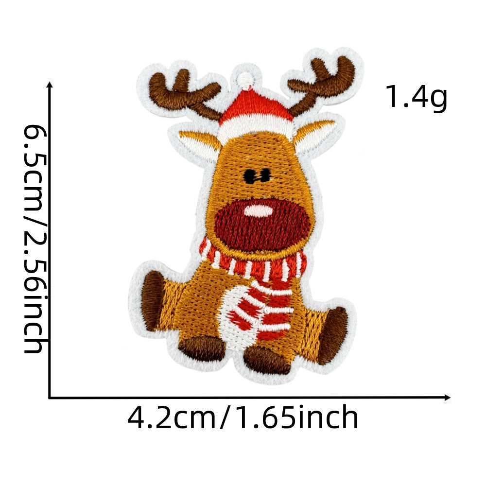 christmas santa snowman holiday patches