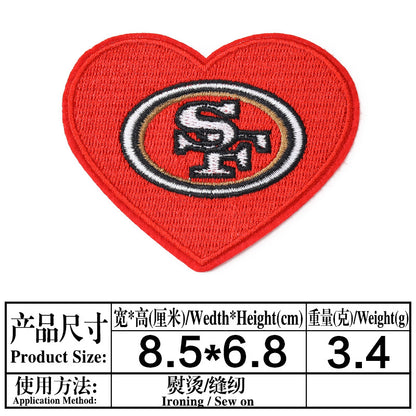 football team embroidery iron on patches - Clpatch