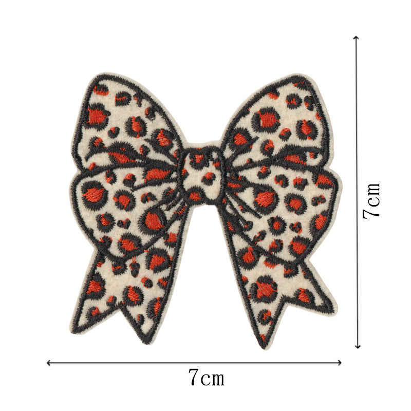 Fashion football sport bow patch ironing