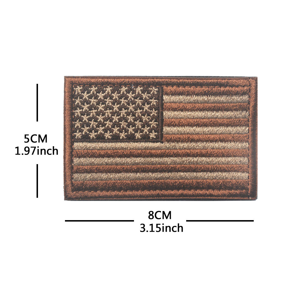 American Flag Embroidery Velcro Tactical Chapter Patch