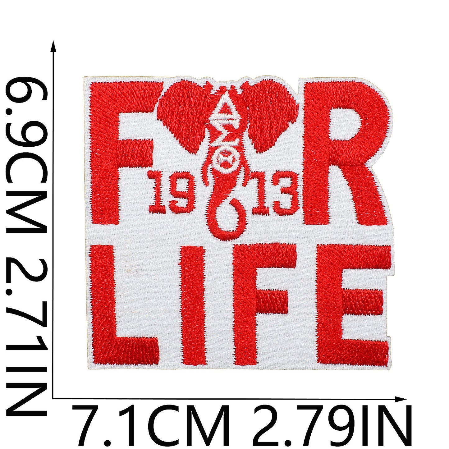 Personalized alphabet ironing bag patch