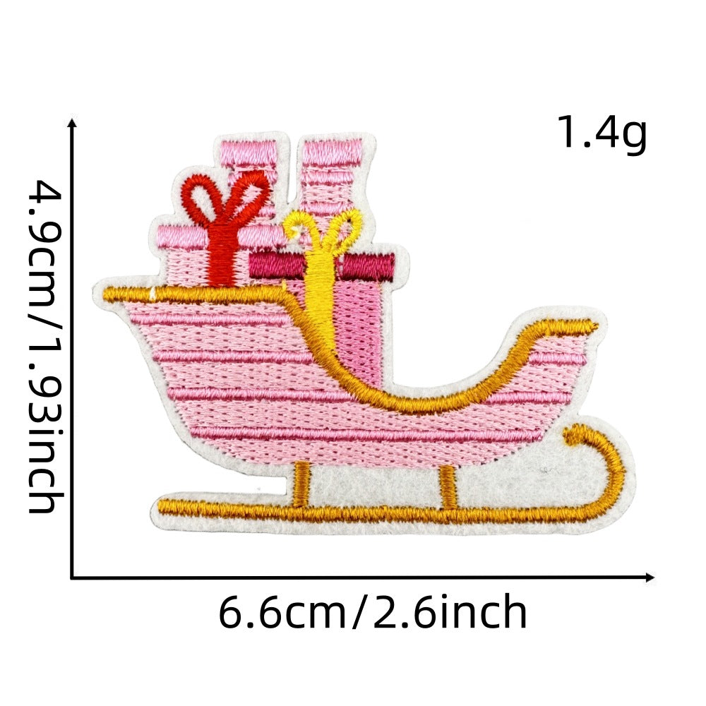 wholesale pink Christmas  gift patches
