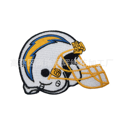 Football Embroidery Cloth Patch NFL team Helmet Patch - Clpatch