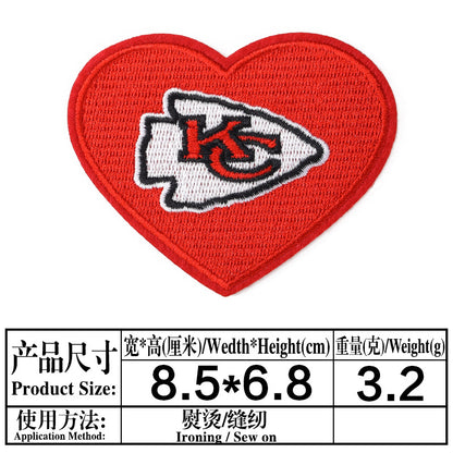 football team embroidery iron on patches - Clpatch