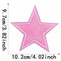 Glitter star hat patch