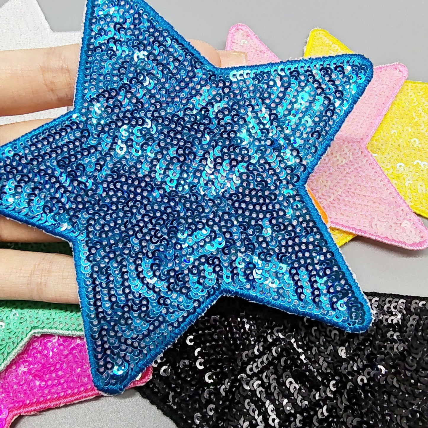 10-Color sequined star patch