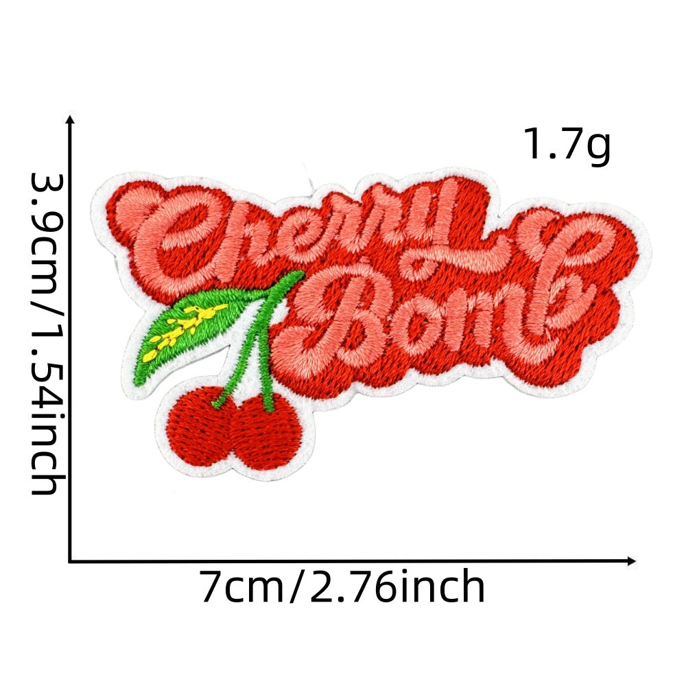 Fruit strawberry cherry jewelry patch