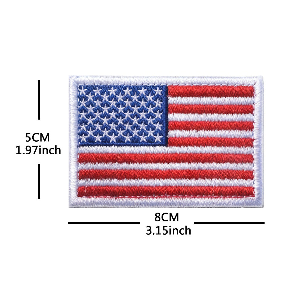 American Flag Embroidery Velcro Tactical Chapter Patch