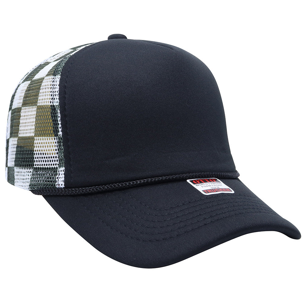 truck cap outdoor leisure visor American fashion breathable sun protection plaid baseball cap