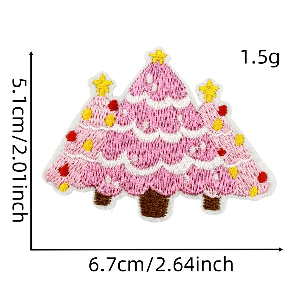 wholesale pink Christmas  gift patches