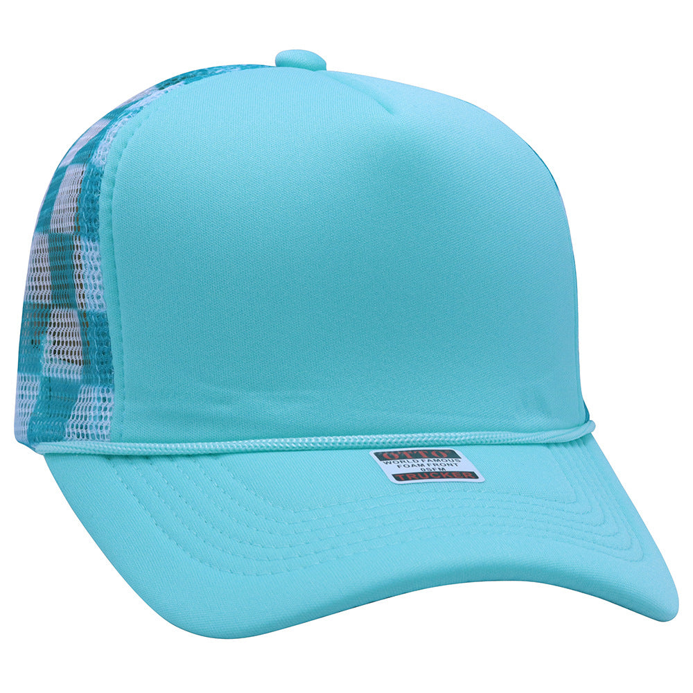 truck cap outdoor leisure visor American fashion breathable sun protection plaid baseball cap