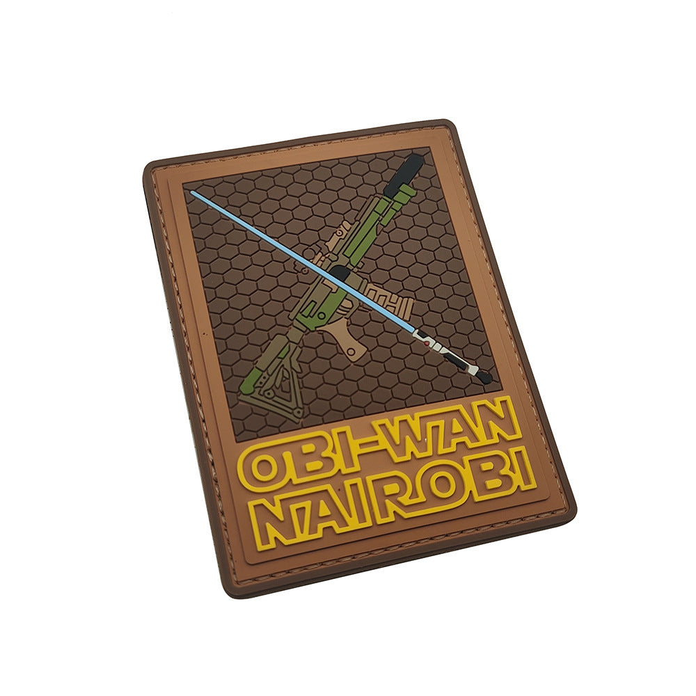 Morale Patches OBI WAN NAIROBI Epoxy lightsaber and rifle soft glue Velcro PVC patches