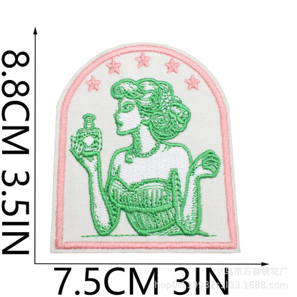 Square embroidery ironing patch - Clpatch