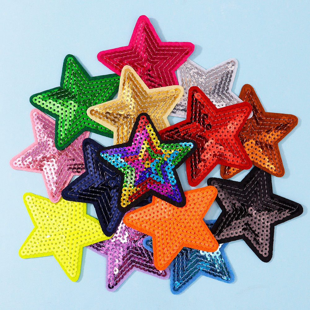 sequin star patch