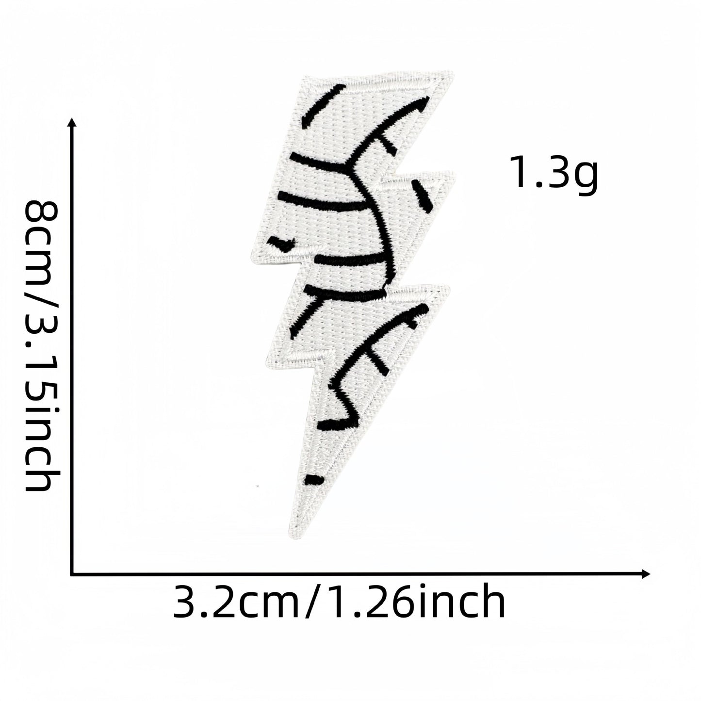 lightning patch Sport iron on patch